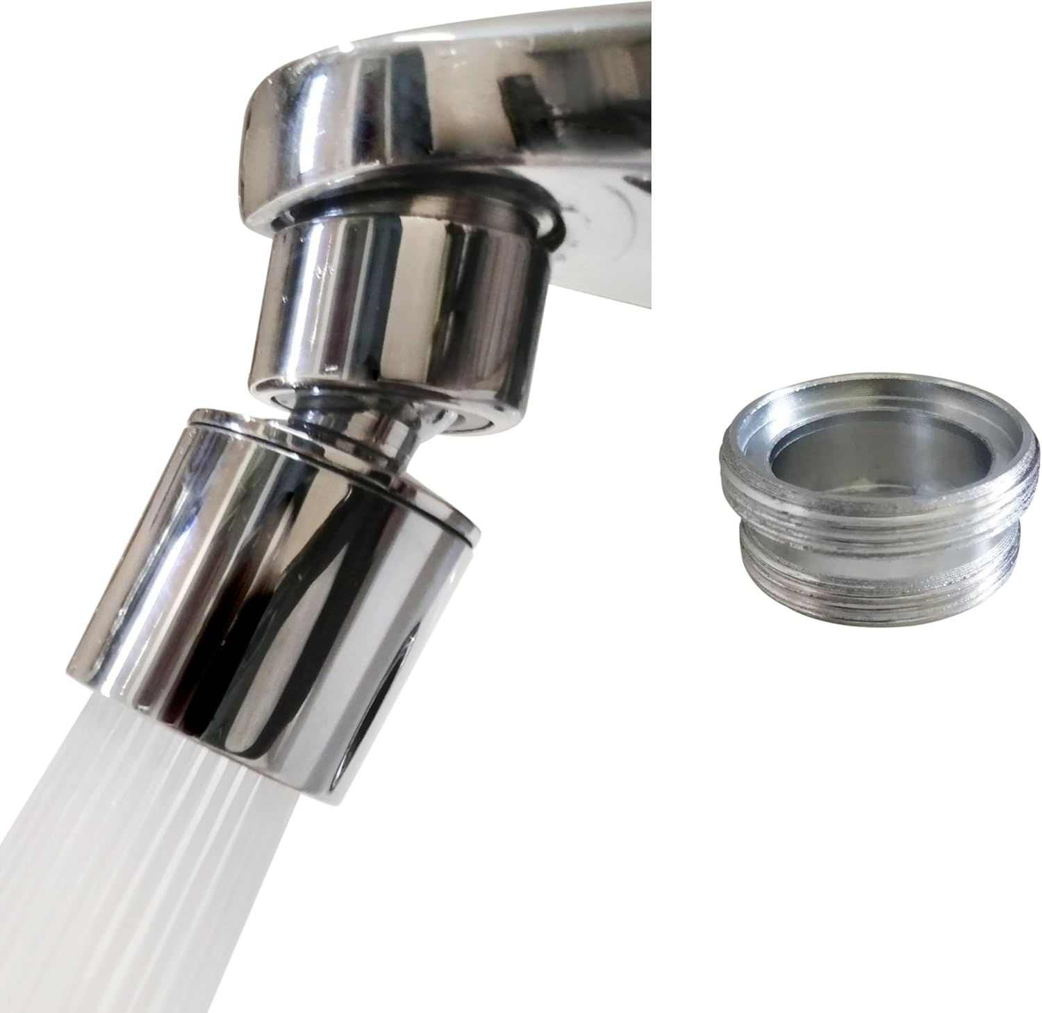 Kitchen Sink Faucet Attachment,bathroom faucet nozzle aerator,faucet extender, 360 degree swivel dual flow sprayer for sink tap head...