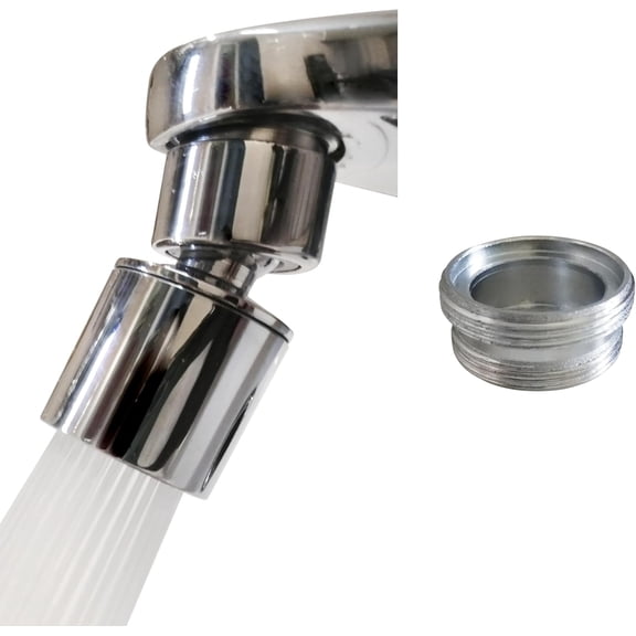 Kitchen Sink Faucet Attachment,bathroom faucet nozzle aerator,faucet extender, 360 degree swivel dual flow sprayer for sink tap head...