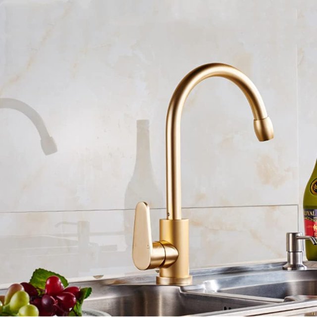 Kitchen Sink Faucet for Bar Farmhouse Commercial, Black/Silver Aluminum