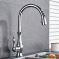 Kitchen Sink Faucet for Bar Farmhouse Commercial, Brass Kitchen Faucet