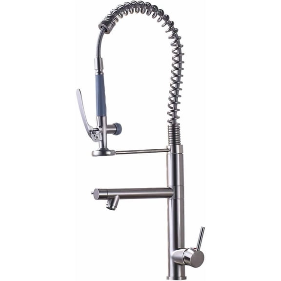 Kitchen Sink Faucet for Bar Farmhouse Commercial, Luxury Black Bronze Spring Kitchen Mixer Faucet, Vanity Tap Single Handle Mixer Tap Sink Faucet, 360 Rotation Kitchen Faucets