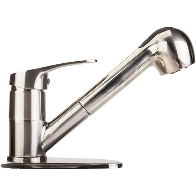 Utility Sink Faucet With Separate Sprayer Kitchen Sink Faucet, Commercial Stainless Steel Laundry Single Handle