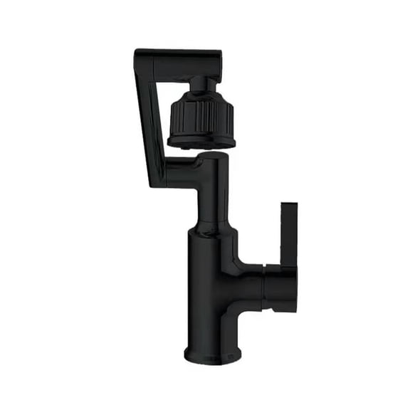 Kitchen Sink Faucet Deck Mount Single Hand Bar Swing Faucet Chrome
