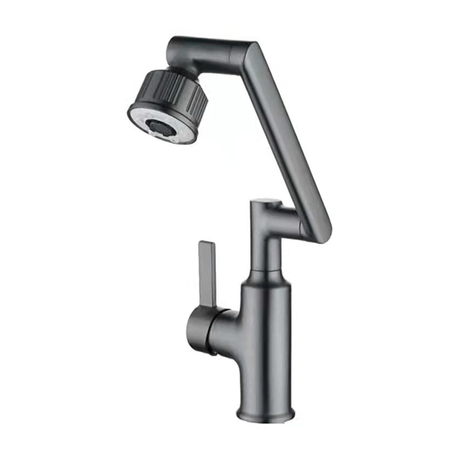 Kitchen Sink Faucet Deck Mount Single Hand Bar Swing Faucet Chrome