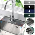 thumbnail image 1 of Kitchen Sink Faucet Drip Catcher Mat with Drainage, Reusable Food-Grade Silicone Faucet Handle Pad for Kitchen & Bathroom Countertops (Fits Up to 2.5 in), 1 of 5
