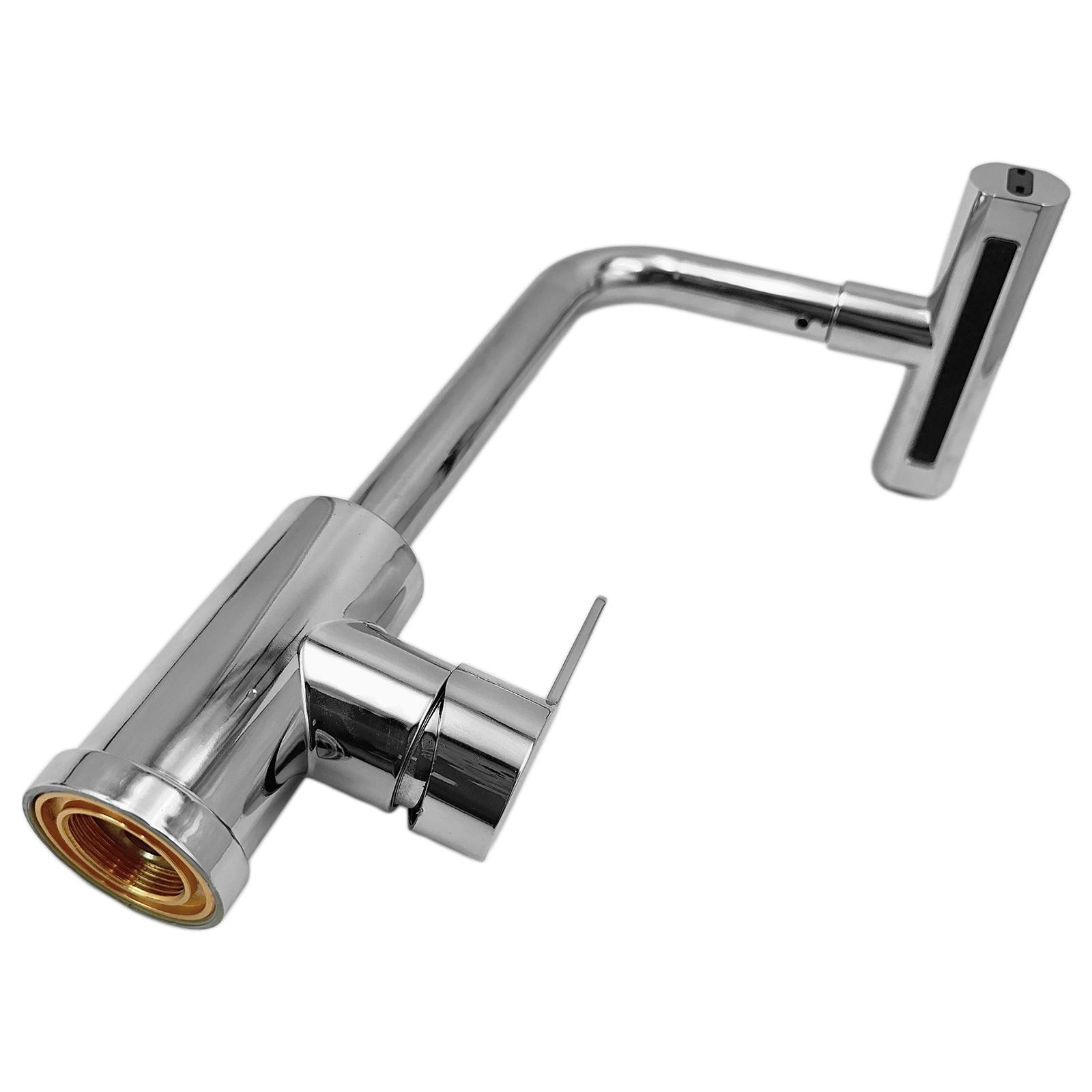 Kitchen Sink Faucet, Faucet with Rainfall Spray Head, Portable Single