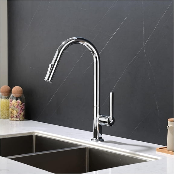 Kitchen Sink Faucet, Kitchen Faucets With Pull Down Sprayer, Dual Function Faucet For Kitchen Sink,High Arc Single Handle Kitchen Faucet With Pull Down Sprayer,Brass Kitchen Faucet With Sprayer,Grey
