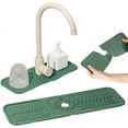 thumbnail image 1 of Kitchen Sink Faucet Mat, Silicone Splash Guard with Self-Draining Slope, Adjustable Water Barrier for Countertop Protection, 1 of 8