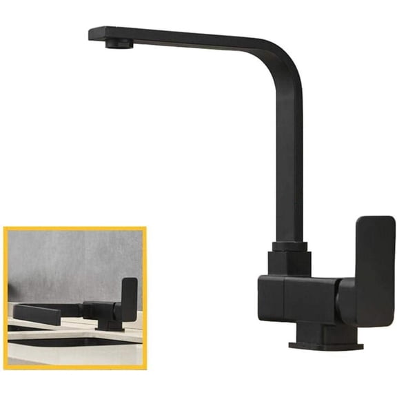 Kitchen Sink Faucet Swivel Foldable Single Handle Mixer Tap