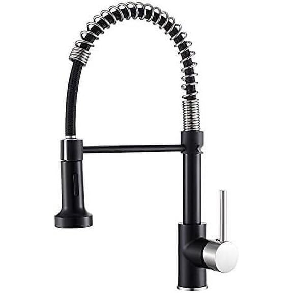 Kitchen Sink Faucet for Bar Farmhouse Commercial, Spring Pull Out Kitchen Gold Pull Down Kitchen Sink Luxury Hot & Cold Total Brass Kitchen Mixer tap