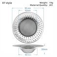 thumbnail image 1 of Kitchen Sink Filter Stainless Steel Mesh Sink Strainer Filter Sewer Mesh Strainers Bathroom Sink Strainer Drain Hole Filter Trap, 1 of 10