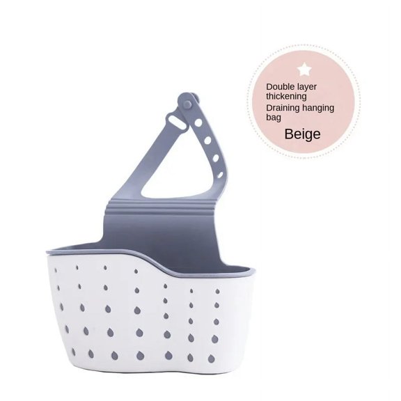 Kitchen Sink Holder Hanging Drain Basket Adjustable Soap Sponge Shelf Organizer Bathroom Faucet Holder Rack Kitchen Accessories