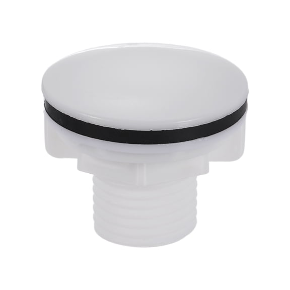 Kitchen Sink Hole Cover, 1.5 Inch Diameter Plastic Faucet Hole Cover with Rubber Seal Tap Plate Stopper for Home Kitchen Bathroom, White