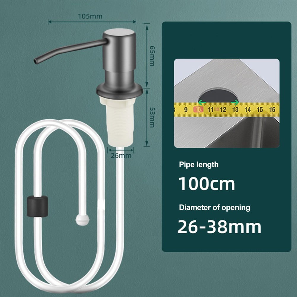 Kitchen Sink Liquids Soap Dispenser Pump Dish Wash Lotion with Silicone Tube Kit