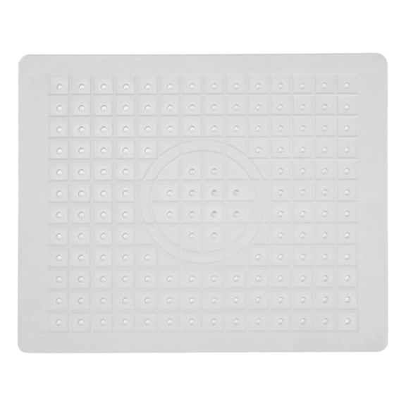 Kitchen Sink Mat, Rubber Material, Non‑Slip Easy to Clean, Sink Protector Mat for Kitchen Kitchen Drain Pad, 12X10In (1Pcs) White1