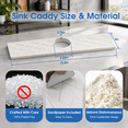 Kitchen Sink Mat Stone Faucet For With Raised Feet Water Absorbing Tray ...