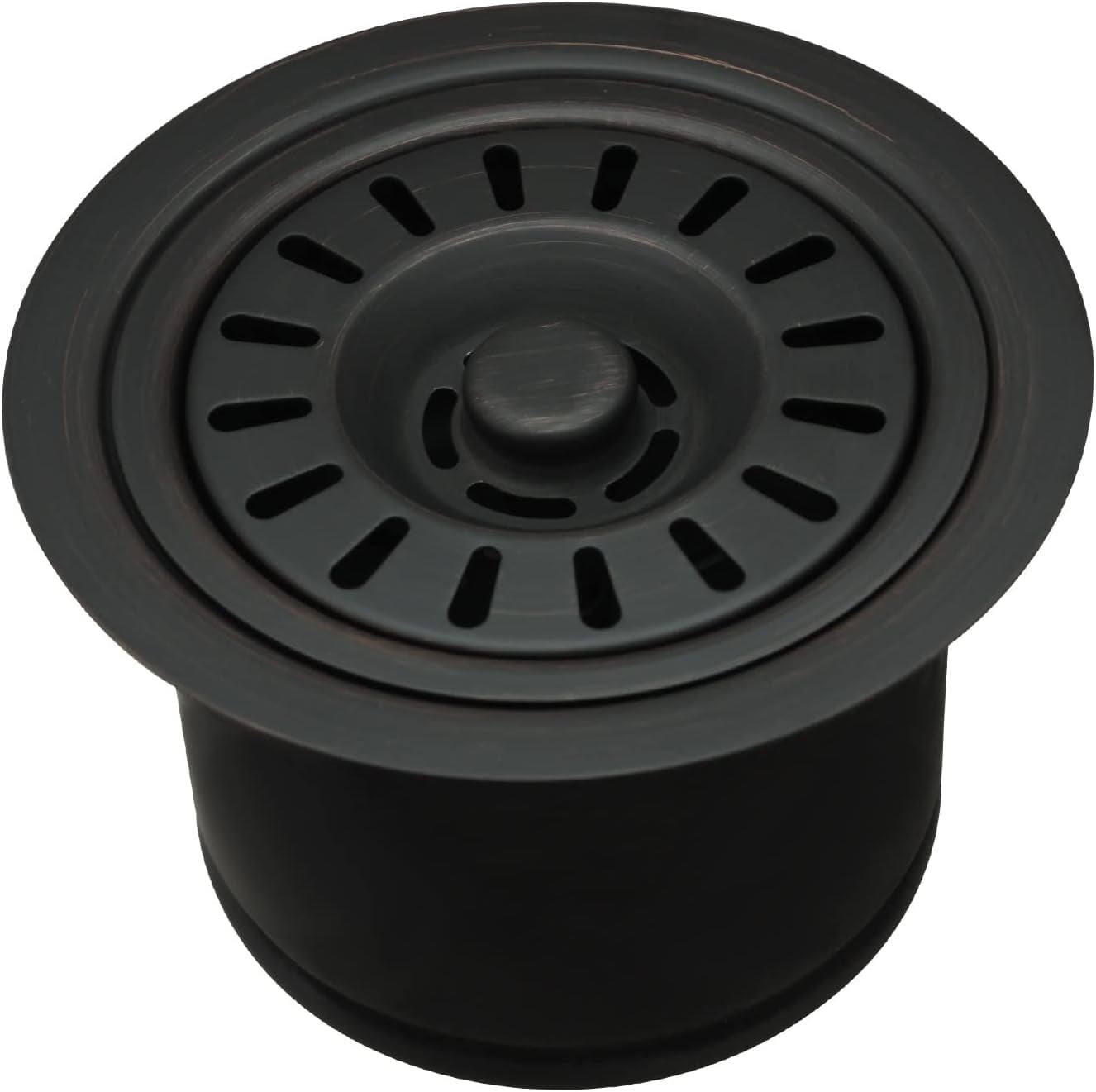 Kitchen Sink Oil Rubbed Bronze Finish Garbage Disposal Flange Stopper, One Size Disposal Rim, Fit 3-1/2 Inch Standard Sink Drain Hole 2.85" Height