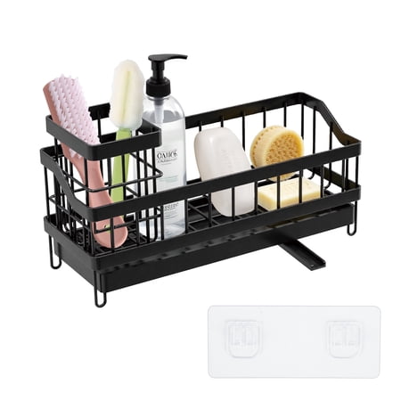 Kitchen Sink Organizer, Sponge Holder, Sink Organizer Rack for Kitchen, Dish Soap Holder