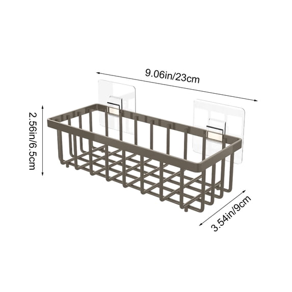 Kitchen Sink Organizer Sponge Kitchen Sink Caddy Organizer, 9.06X3.54X2.56In Black Plastic, with Auto Draining Tray Brush Holder Kitchen Sink Caddy