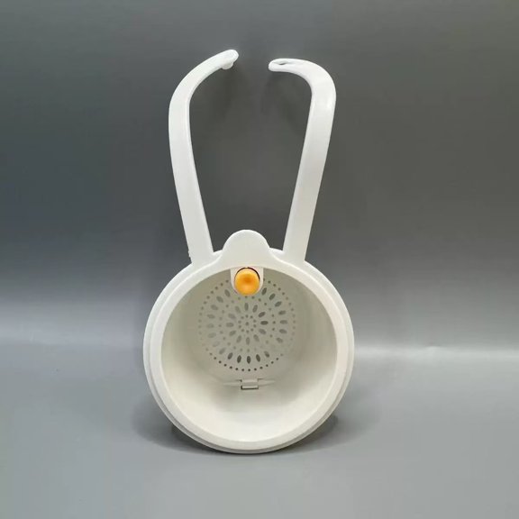 Kitchen Sink Side Strainer Basket with Drainage Spout  Hanging Food Scrap Catcher for Garbage Disposal, Countertop Organizer for Wet Waste