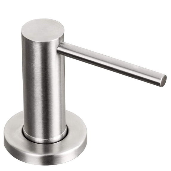 Kitchen Sink Soap Dispenser Countertop Pump Hand Lotion Built in Bottle Stainless Steel Screw Soap Dispenser Silver,1 x Kitchen Sink Soap Dispenser,Silver