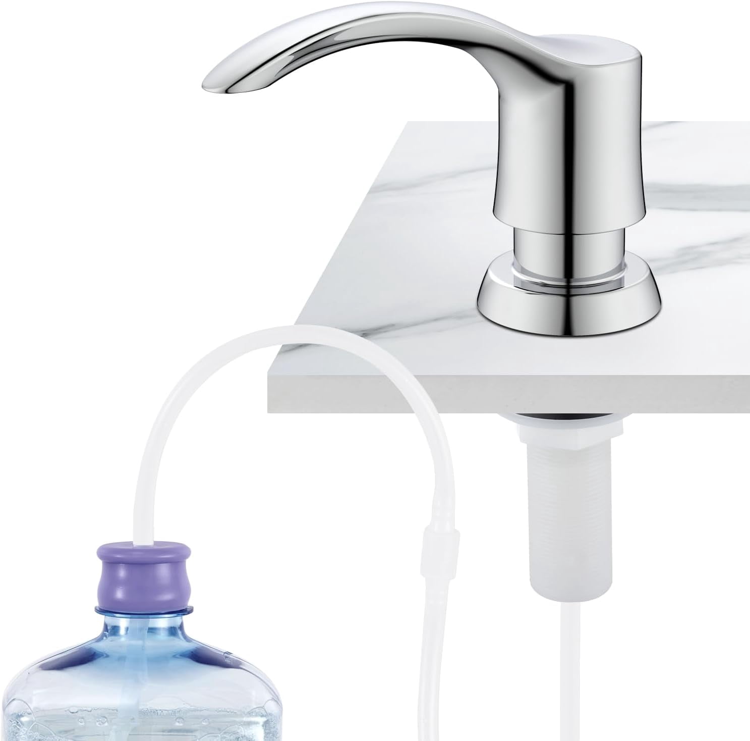 Kitchen Sink Soap Dispenser Pump Chrome with 40