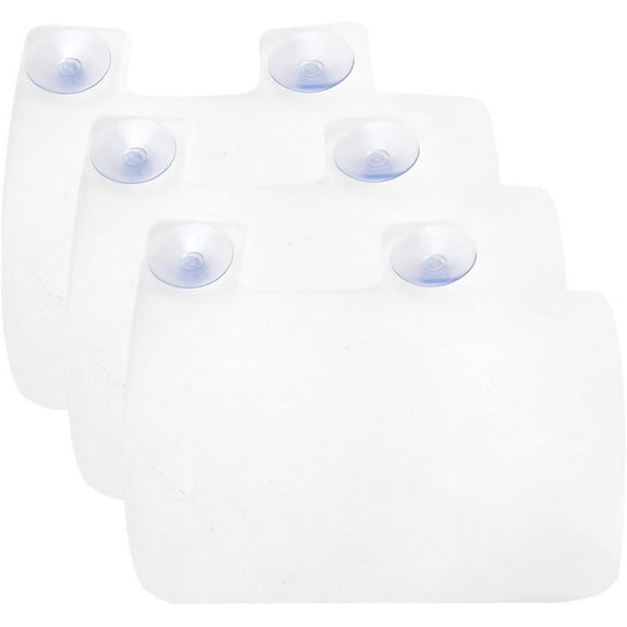 Kitchen Sink Splash Guard, Dish Washing Baffle Board Sink Board Protector with Attached Sucker,Sink Anti-Splash Proof Retaining Plate Water Separator(white3pcs)