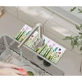 thumbnail image 1 of Kitchen Sink Splash Guard Faucet Mat -1 PC Super Absorbent Fast Drying Mat Sink Gadgets-Splash Guard Behind Faucet Drip Catcher for Kitchen, Bathroom,Sink Mat, Dish Drying Mat, Bathroom(15" X 5.5" ), 1 of 6
