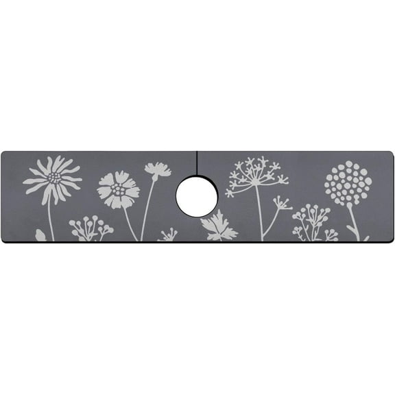 Kitchen Sink Splash Guard Faucet Mat -1 PC Super Absorbent Fast Drying Mat Sink Gadgets-Splash Guard Behind Faucet Drip Catcher for Kitchen, Bathroom,Sink Mat, Dish Drying Mat, Bathroom(23.5" X 5.5" )