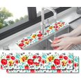 thumbnail image 1 of Kitchen Sink Splash Guard Faucet Mat -2 PC Super Absorbent Fast Drying Mat Sink Gadgets-Splash Guard Behind Faucet Drip Catcher for Kitchen, Bathroom,Sink Mat, Dish Drying Mat, Bathroom(23.5" X 5.5" ), 1 of 5