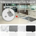 thumbnail image 1 of Kitchen Sink Splash Guard Mat 2 Pack, Double-Sided Silicone Faucet Splash Pad for Kitchen and Bathroom Sinks, Water Blocking Drip Catcher , Quick-Dry, Dishwasher, 1 of 2