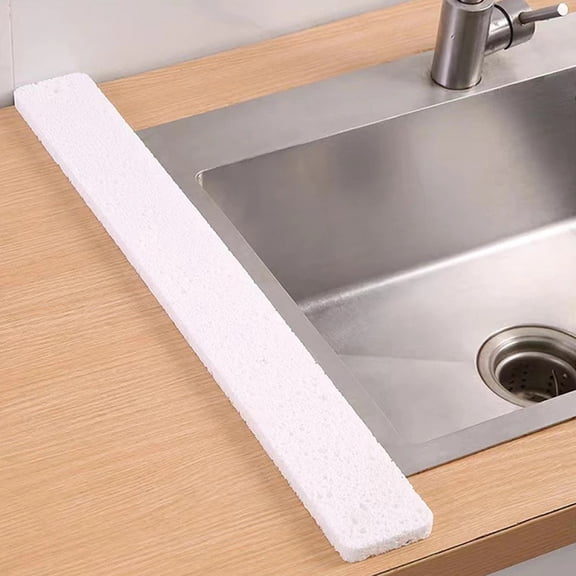 Kitchen Sink Splash Guard Sponge Adjustable Dish Drying Mat Bathroom Sink Water Catcher Absorbent Mat Countertop Protector