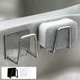 thumbnail image 1 of Kitchen Sink Sponge Holder, 304 Stainless Steel Adhesive Sponge Drying Rack with Drainage Holes, Rust-proof & Space-saving Design for Organized Kitchen Countertops and Sink Areas,Vsgery, 1 of 2