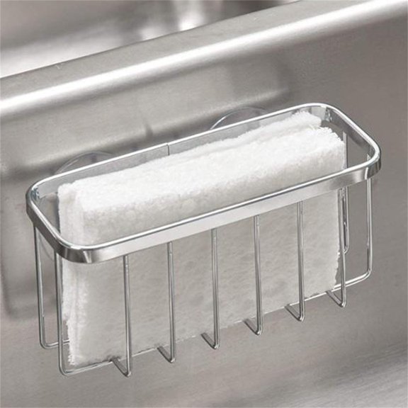 Kitchen Sink Sponge Holder, Kitchen Sink Stainless Steel Sponge Rack, Sink Box, Dishwashing Soap Holder
