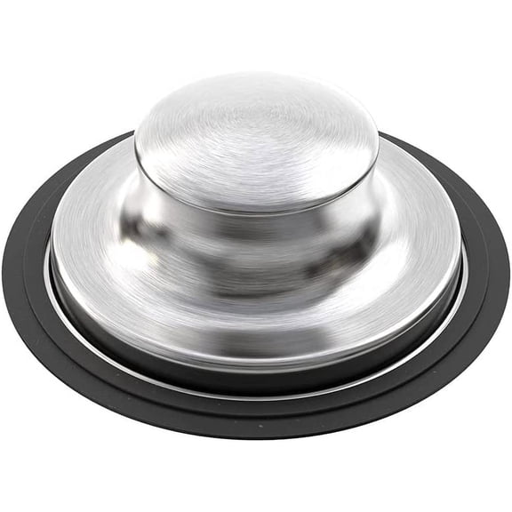 Kitchen Sink Stopper, 3-1/2 inch Universal Sink Plug Cover for Garbage Disposal Flange Drain - Stainless Steel Polished,,F176018