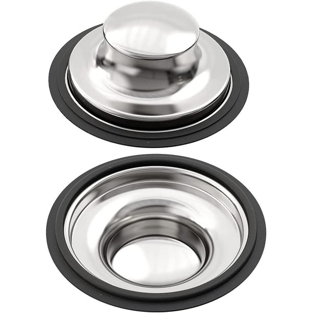 Kitchen Sink Stopper, Kitchen Stainless Steel Garbage Disposal Sink Plug, Fit for Garbage Disposal Drain, Keep The Food & Debris From Splashing Up