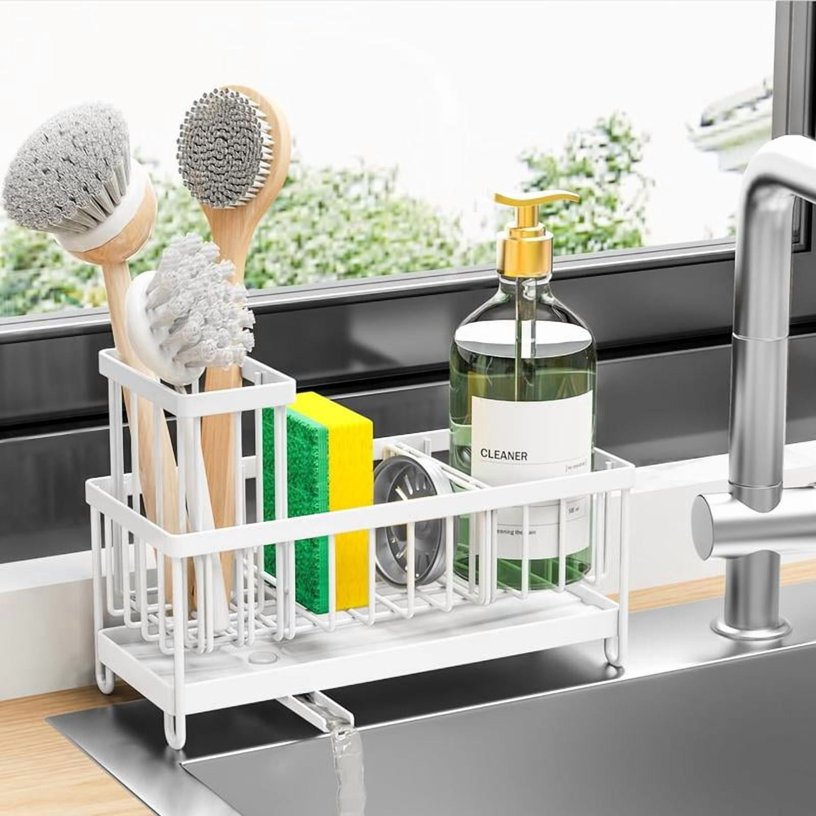 Kitchen Sink Storage Rack, 1 Count Kitchen Sponge Holder with ...