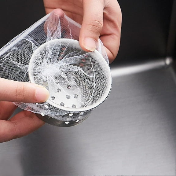 Kitchen Sink Strainer Bags Disposable Sink Garbage Bags,Eco-Friendly Sink Filter Net, Suitable for Kitchen and Bathroom Sink Drainage,for Collecting Kitchen Food Waste Garbage (300 PCS)