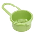 thumbnail image 1 of Kitchen Sink Strainer Basket, Hanging Sink Drain Basket with Openable Bottom Cover, Multifunctional Kitchen Sink Strainer Press Automatic Dumping Basket（Green）, 1 of 6