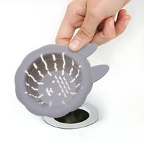 Kitchen Sink Strainer Basket | Plastic Food Waste Filter with Deodorizing Cover | 13.5x10.5x3.3cm | Prevents Water Accumulation & Clogs | 1-Pack