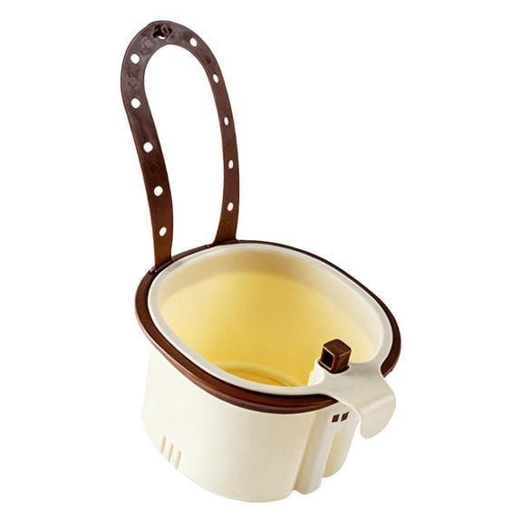 Kitchen Sink Strainer Basket, Wall Mounted Faucet Colander for Food Scraps, Automatic Dumping