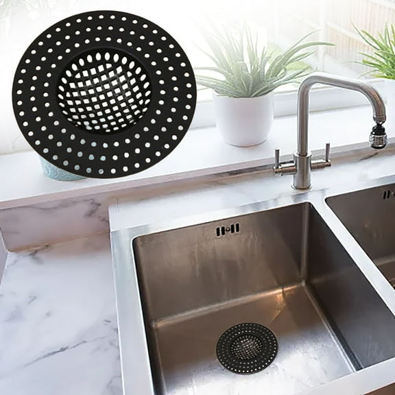 Kitchen Sink Strainer Drain Filter - Expandable Drain Catcher Mesh Strainer for Sink - Sink Stopper for Kitchen Bathroom Laundry - Hair Catcher Food Residue Trap - 1 Pack