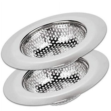 Kitchen Sink Strainer - Food Catcher for Most Sink Drains - Rust Free Stainless Steel - 2 Pack - 4.5 Inch Diameter