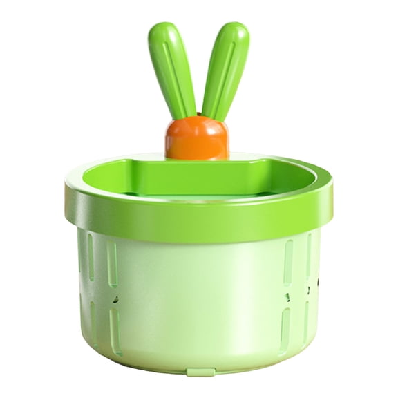 Kitchen Sink Strainer Food Waste Catcher Drainage Basket With Portable Handle For Vegetable Scrap Filtering Green