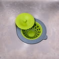 thumbnail image 1 of Kitchen Sink Strainer, Full Circle Sinksational Sink Strainer with Stopper, Fits Most Drains, 1 of 4