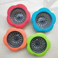 thumbnail image 1 of Kitchen Sink Strainer Silicone Plastic Anti-Clog Filter | Wide Rim 4.5in Diameter | Easy Debris Removal | Dishwasher Safe | Stain Resistant | Assorted Colors | Multi-Use | 1 Pack, 1 of 2