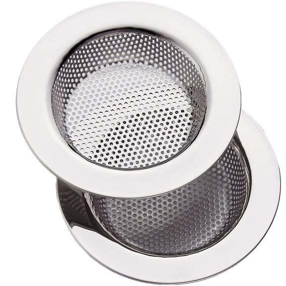 Kitchen Sink Strainer Stainless Steel, LASSHSWA Kitchen Sink Drain StrainerSink Strainers for Kitchen Sinks with Large Wide Rim 4.5" Diameter