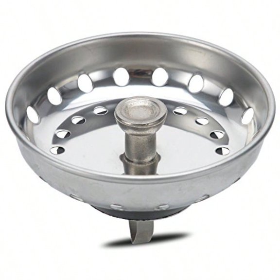 Kitchen Sink Strainer Stopper - 2-in-1 Stainless Steel Spring Clip Kitchen Sink Drain Strainer and Stopper Spring Clip - Universal