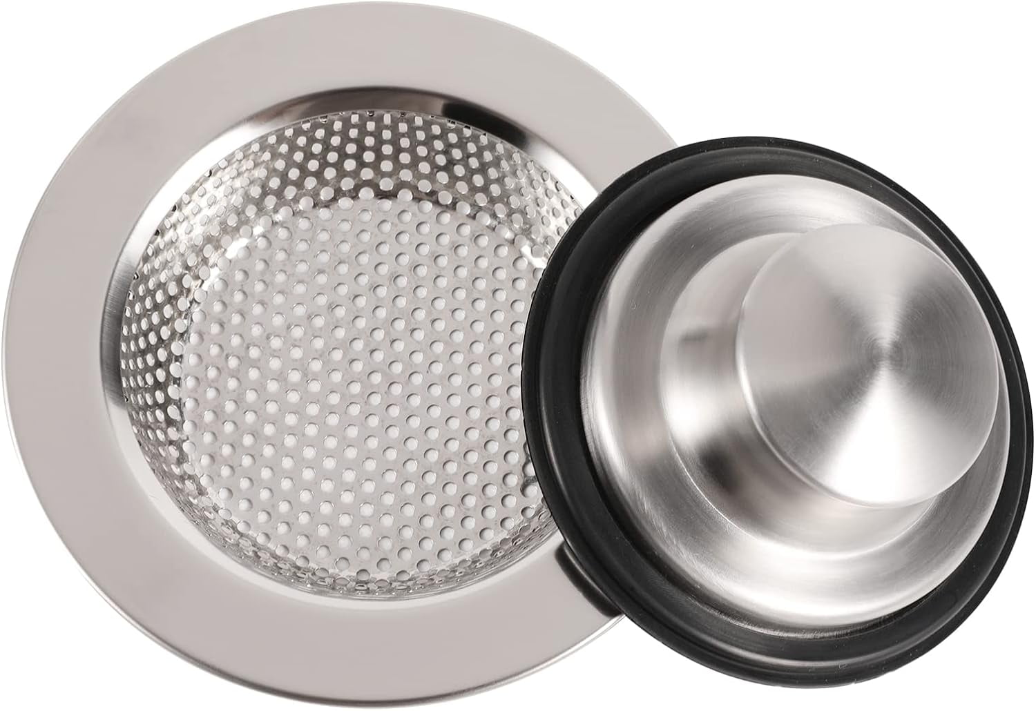 Kitchen Sink Strainers Sink Stopper Kits, Stainless Steel Sink Drain