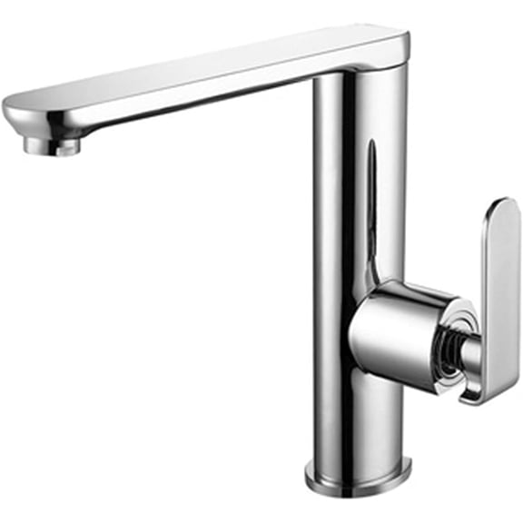 Kitchen Sink Tap, Kitchen Taps Mixer with Spray Solid Brass Single Lever Single Hole Hot and Cold Sink Mixer Faucet with Ceramic Valve Core,A Kitchen Sink Faucets